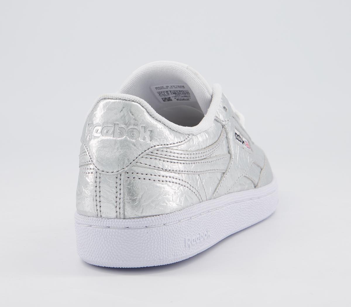 Reebok Club C Revenge Trainers Silver Metallic Silver White - Hers trainers
