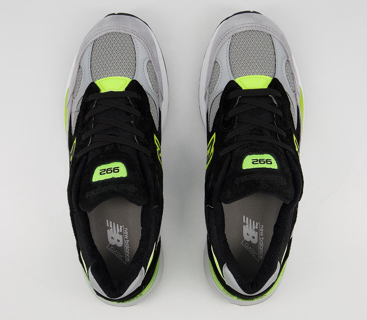 New Balance M992 Trainers Miusa Black Grey Volt - His trainers