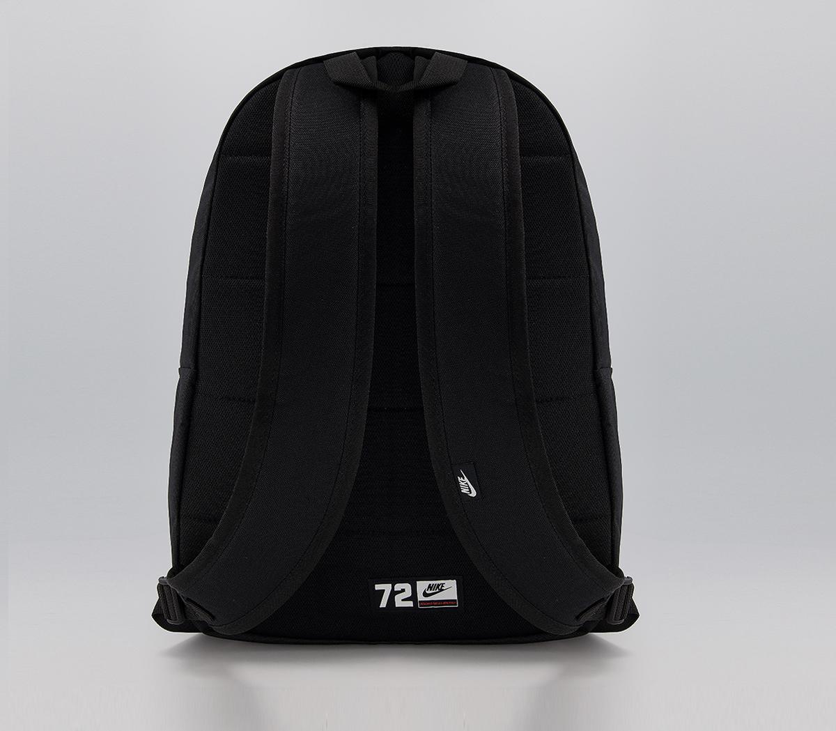 nike black and white backpack