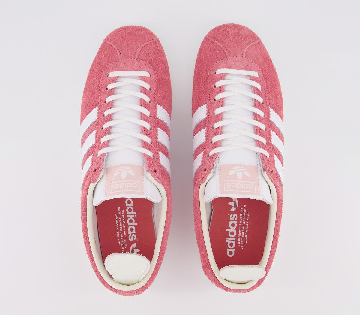 adidas Gazelle Vintage Trainers Real Pink White White - His trainers