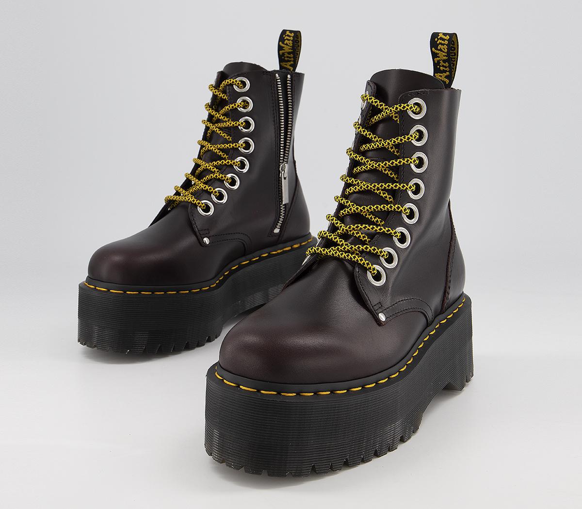 Dr. Martens Jadon Max Boots Oxblood Atlas - Ankle Boots