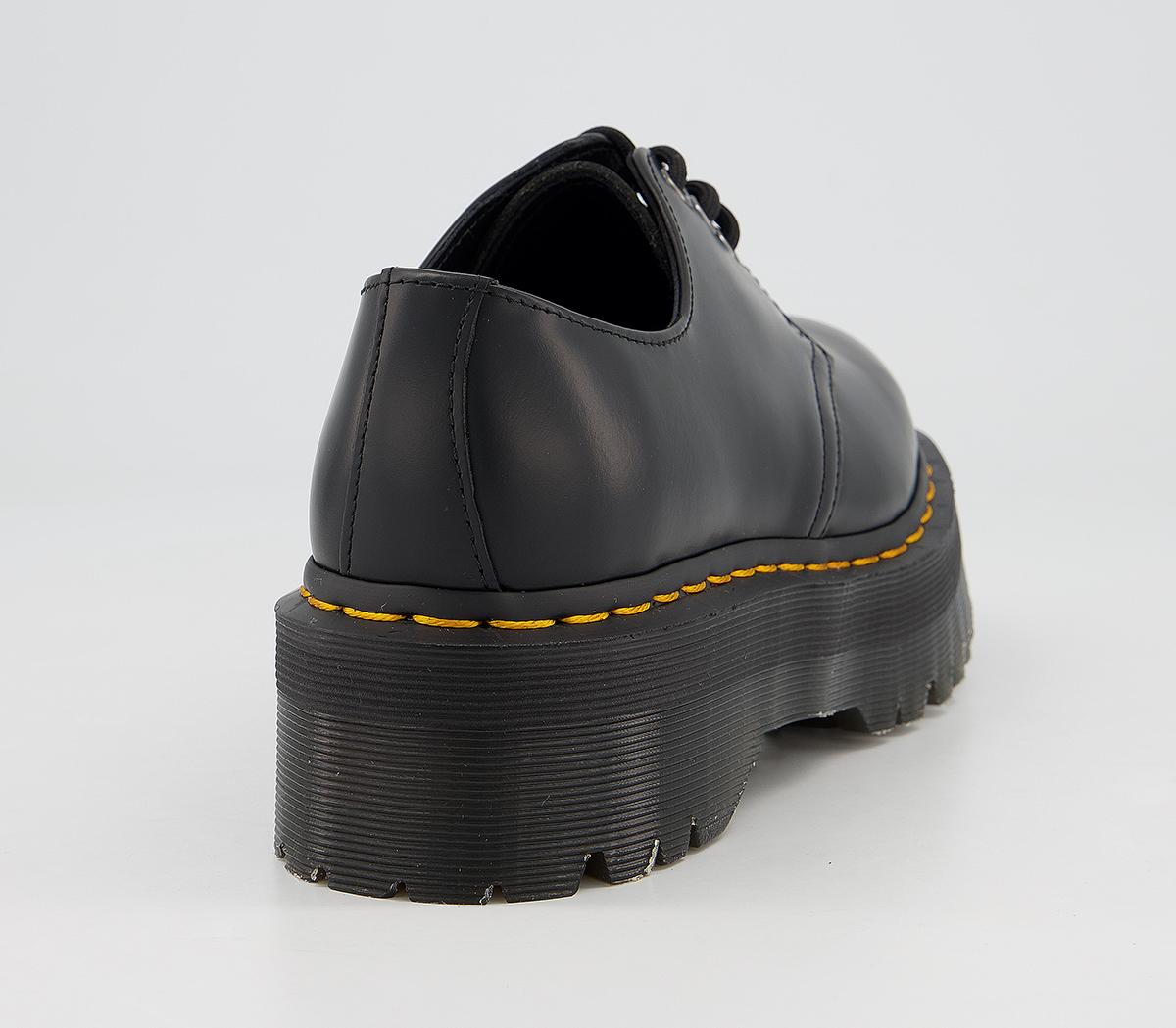 Dr. Martens 1461 Quad 3 Eye Shoes Black - Flat Shoes for Women