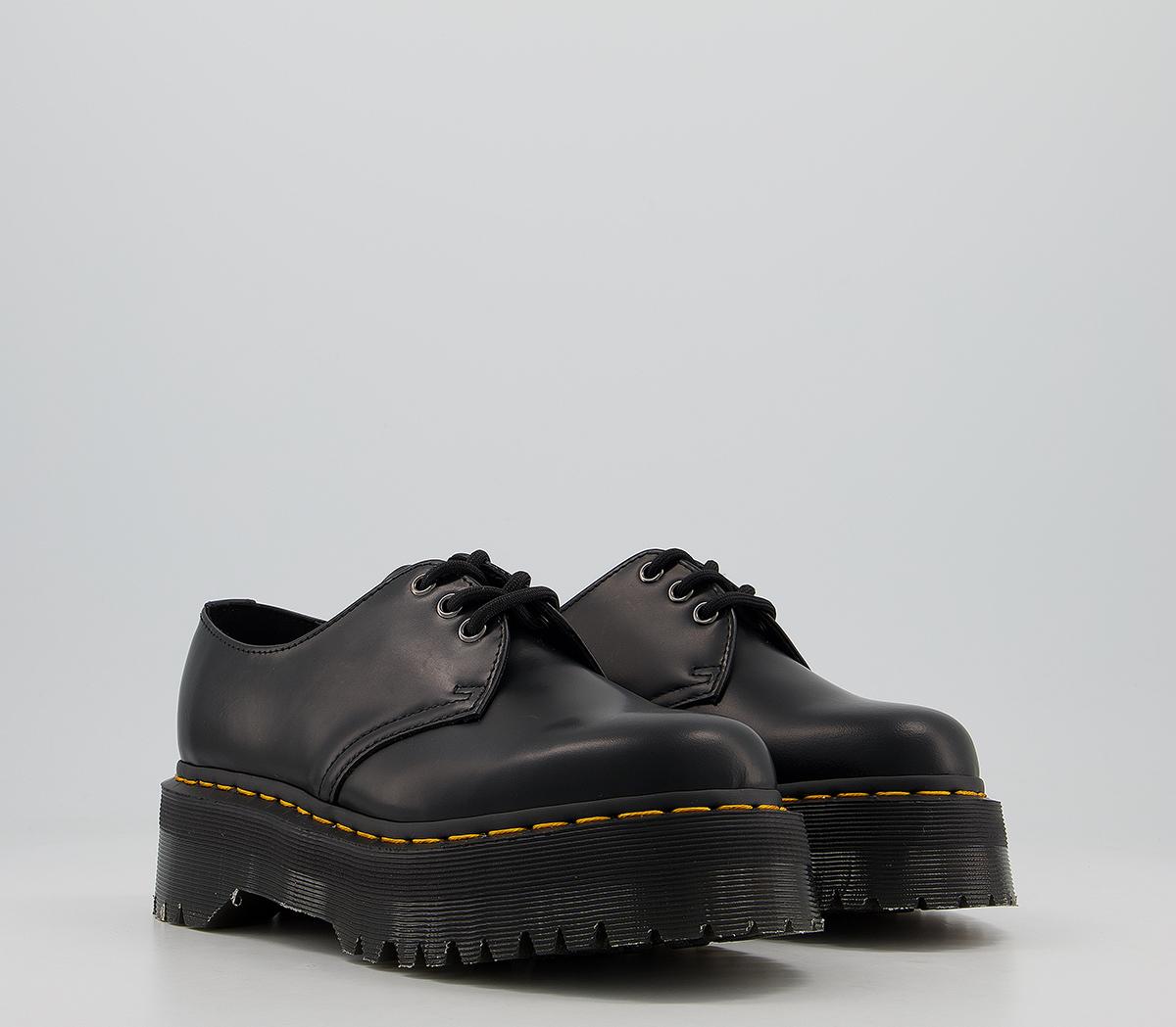 Dr. Martens 1461 Quad 3 Eye Shoes Black - Flat Shoes for Women