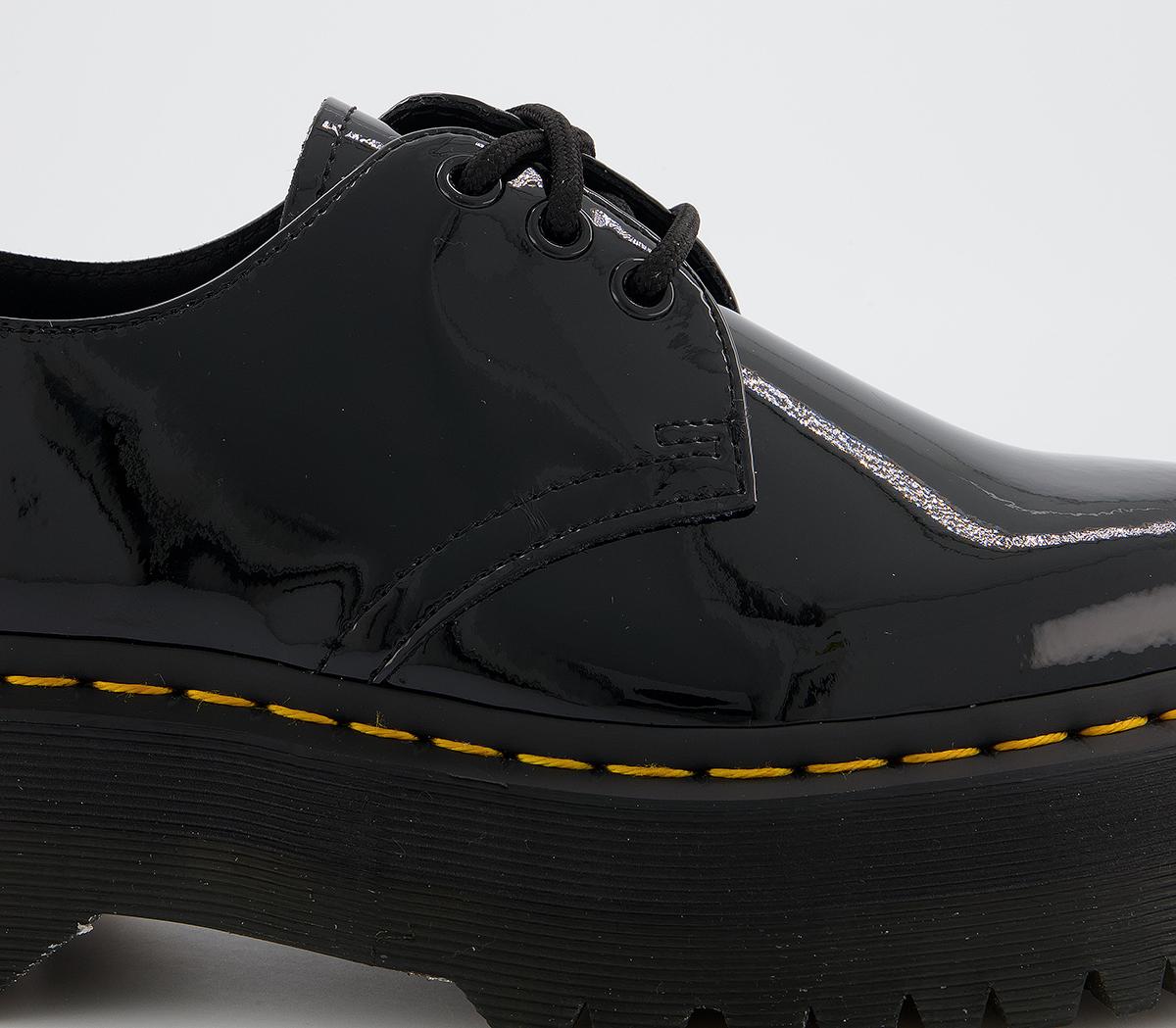 black patent flat shoes uk