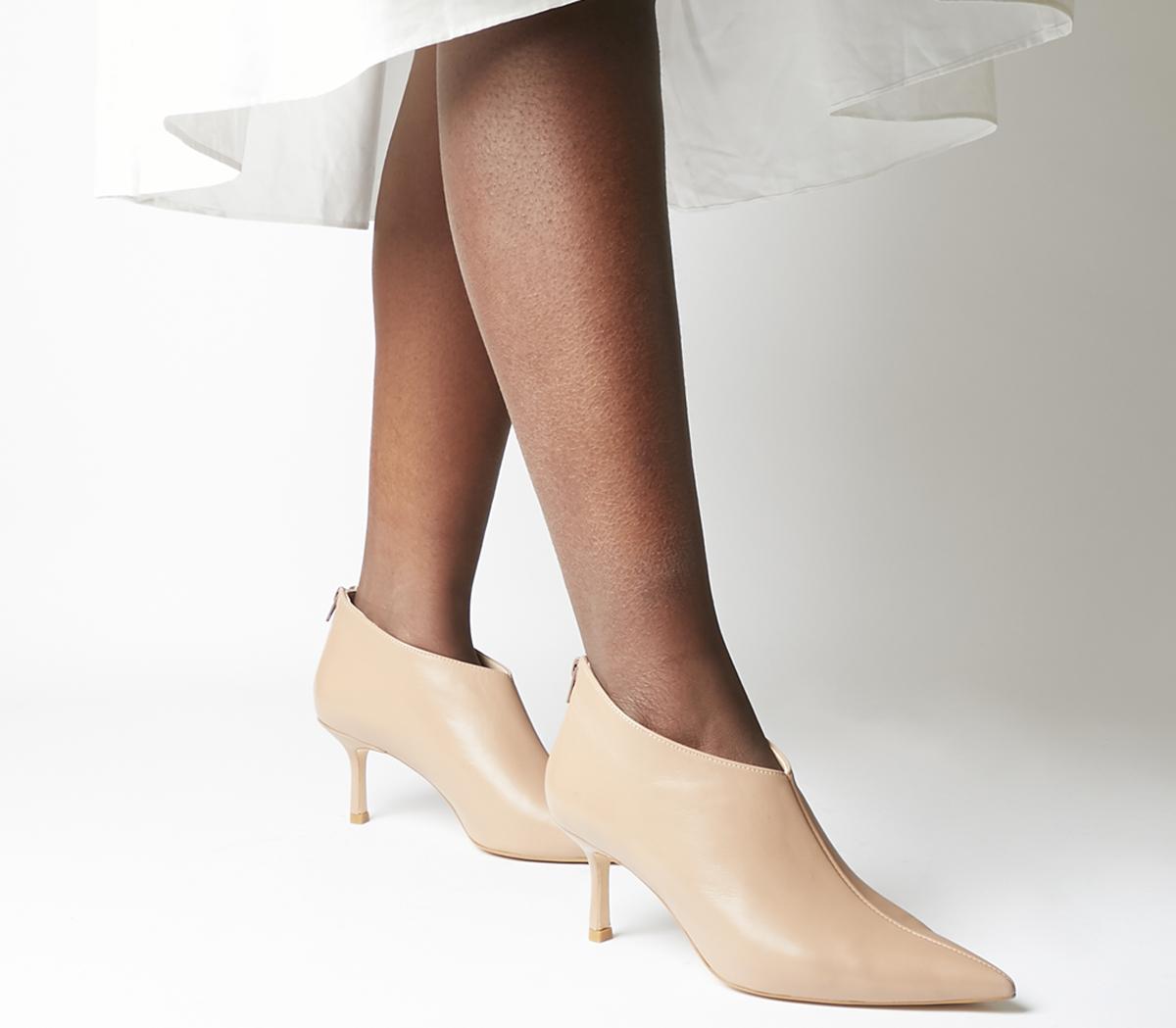Office Macs Pointed Shoeboots Nude 