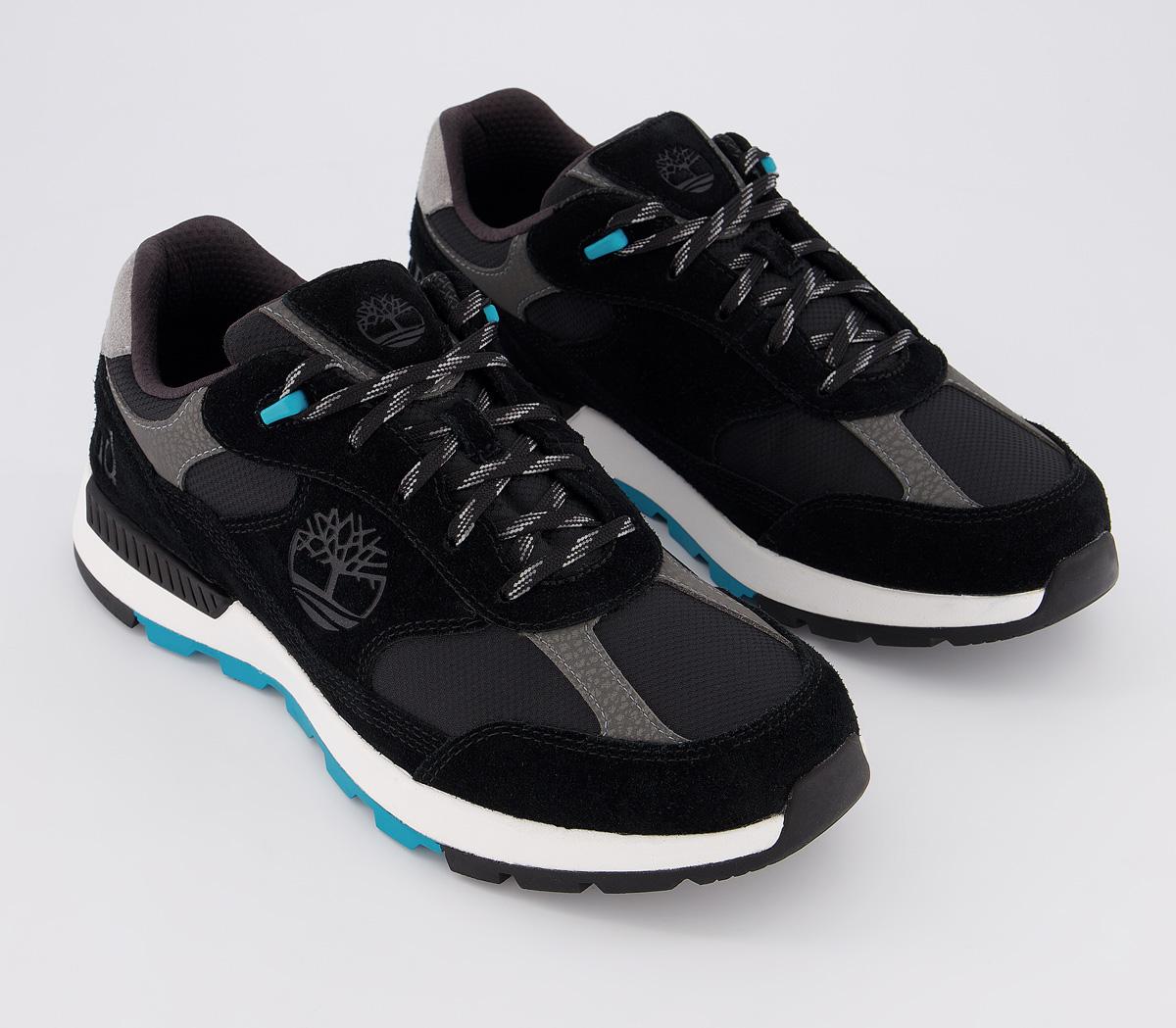 black timberland trainers