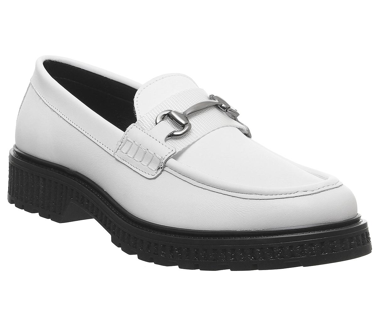 Office Celestial Loafers White Leather 