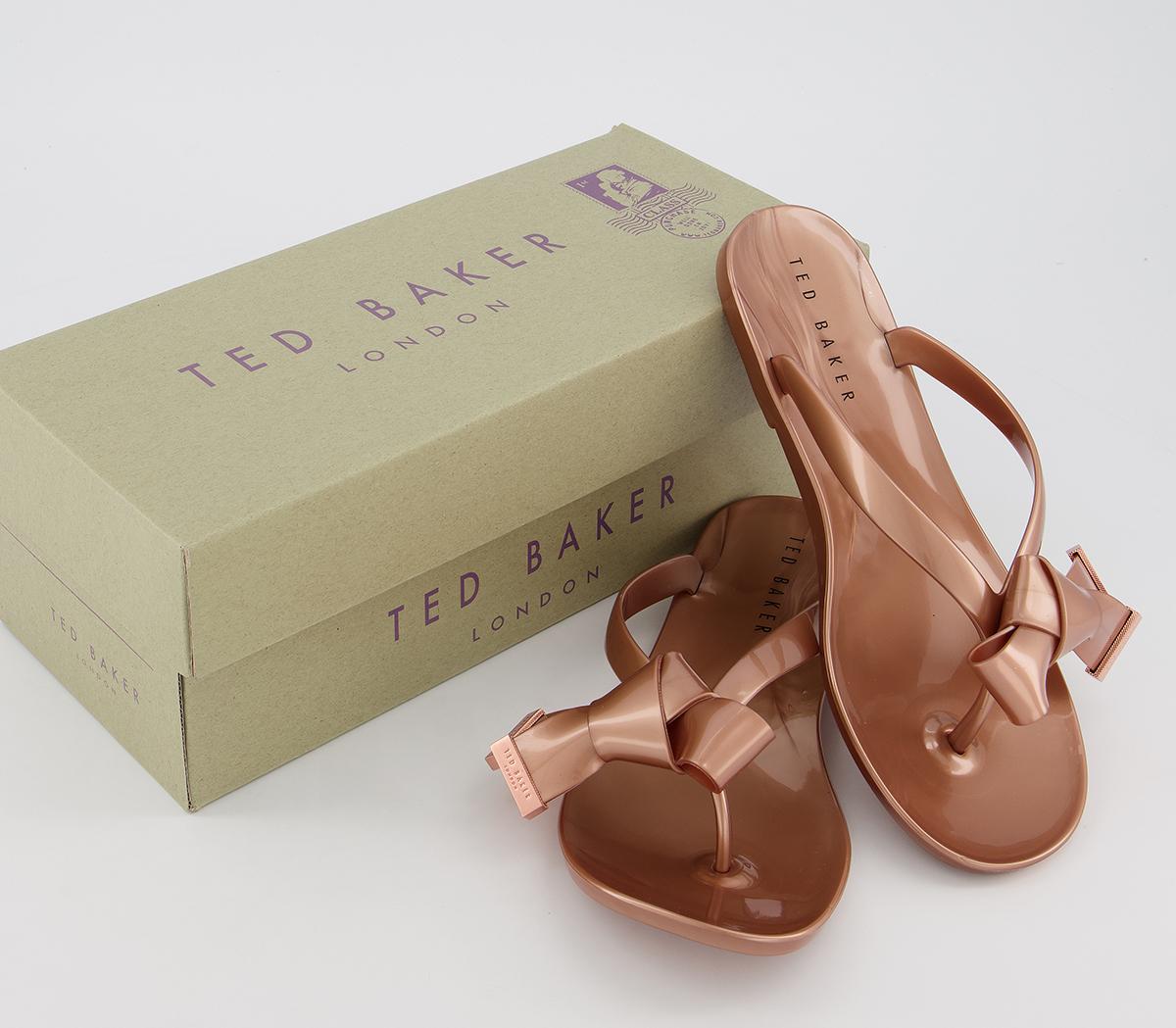 Ted Baker Luzzi Flip Flops Rose Gold - Women’s Sandals