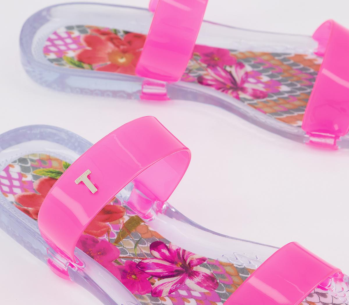 ted baker pink jelly sandals