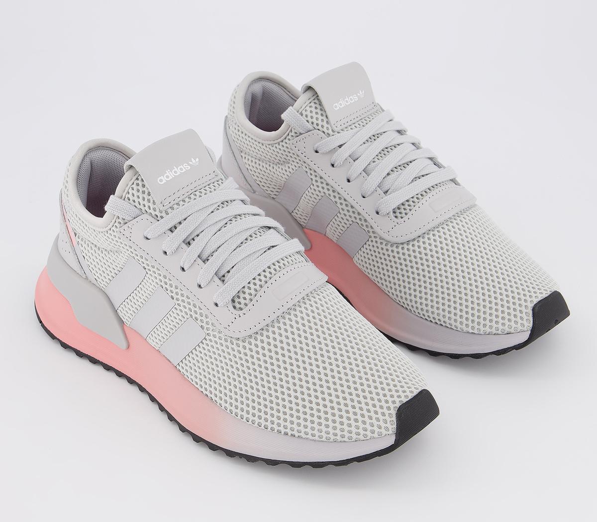 adidas u path grey and pink