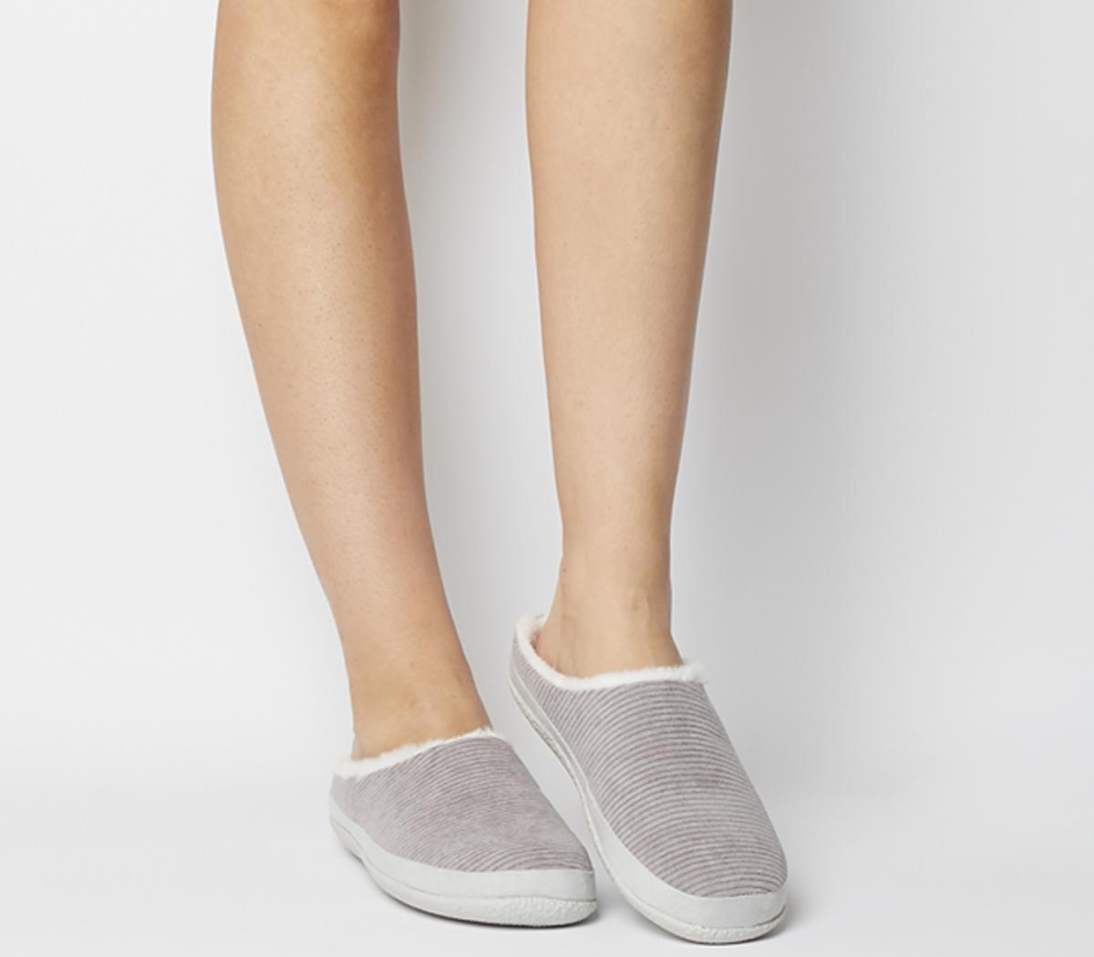 Toms Ivy Slippers Cement Grey Corduroy 
