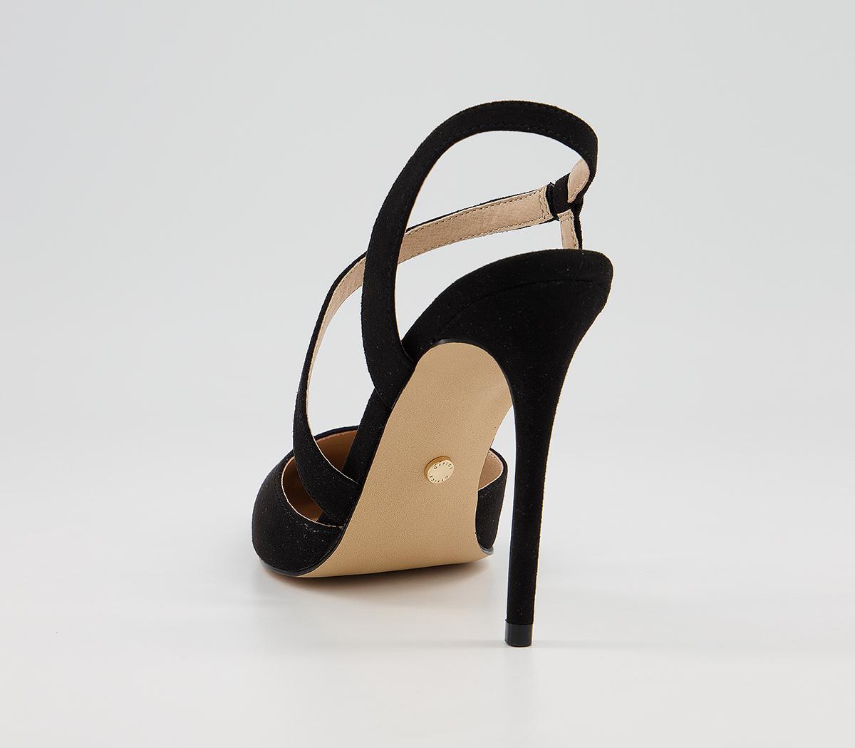 Office Highly Asymmetric Court Heels Black - High Heels