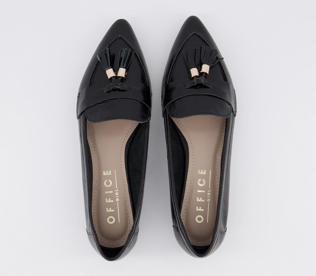 loafers with tassels black