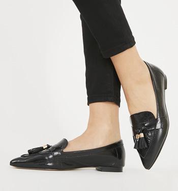ladies pointed loafers