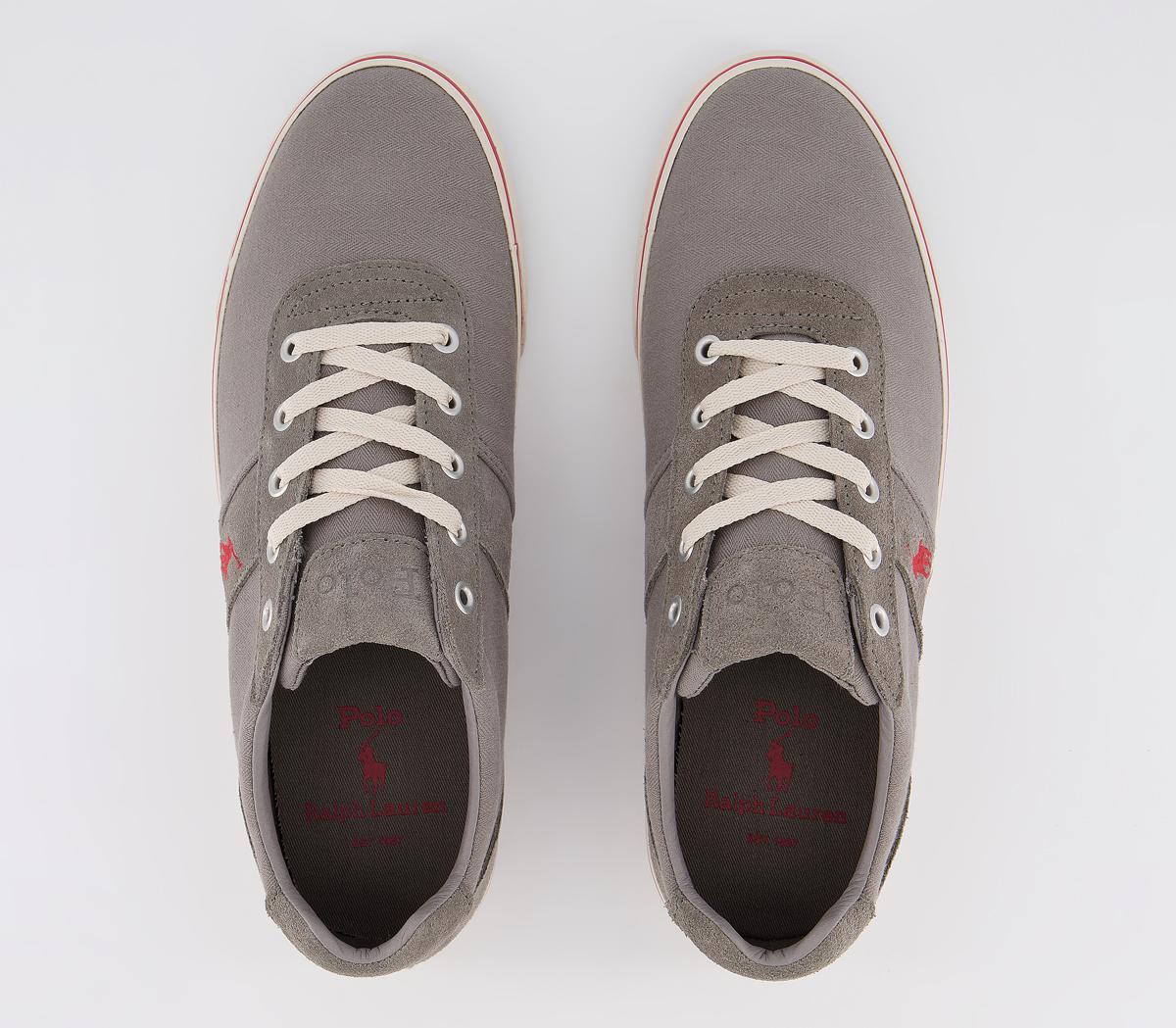 Ralph Lauren Hanford Sneakers Dark Grey Red His trainers