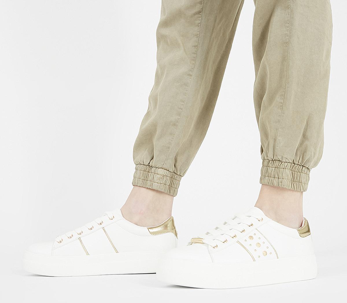 white gold trainers