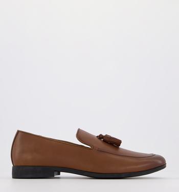 mens tan leather loafers uk