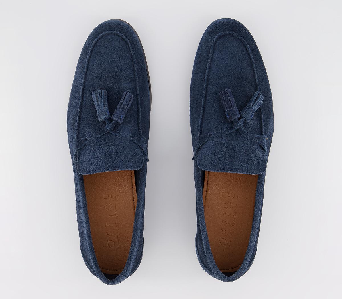 Office Clive Tassel Loafers Navy Suede - Casual