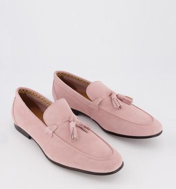 blush pink loafers mens