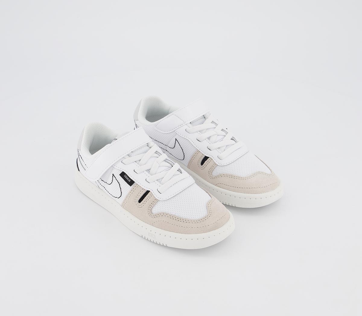 nike squash type sneakers white