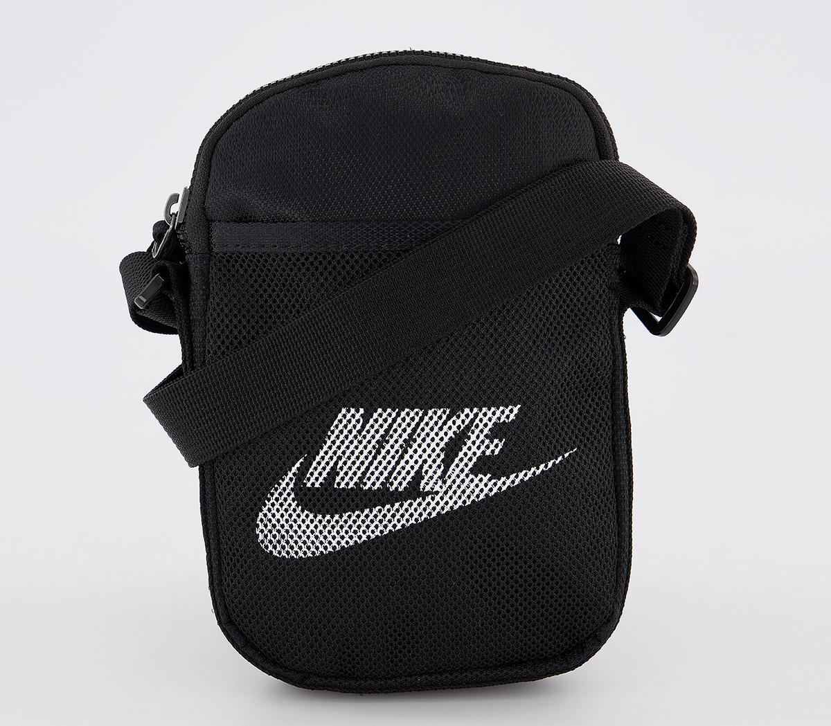Nike Heritage Crossbody Bag Black White - Accessories