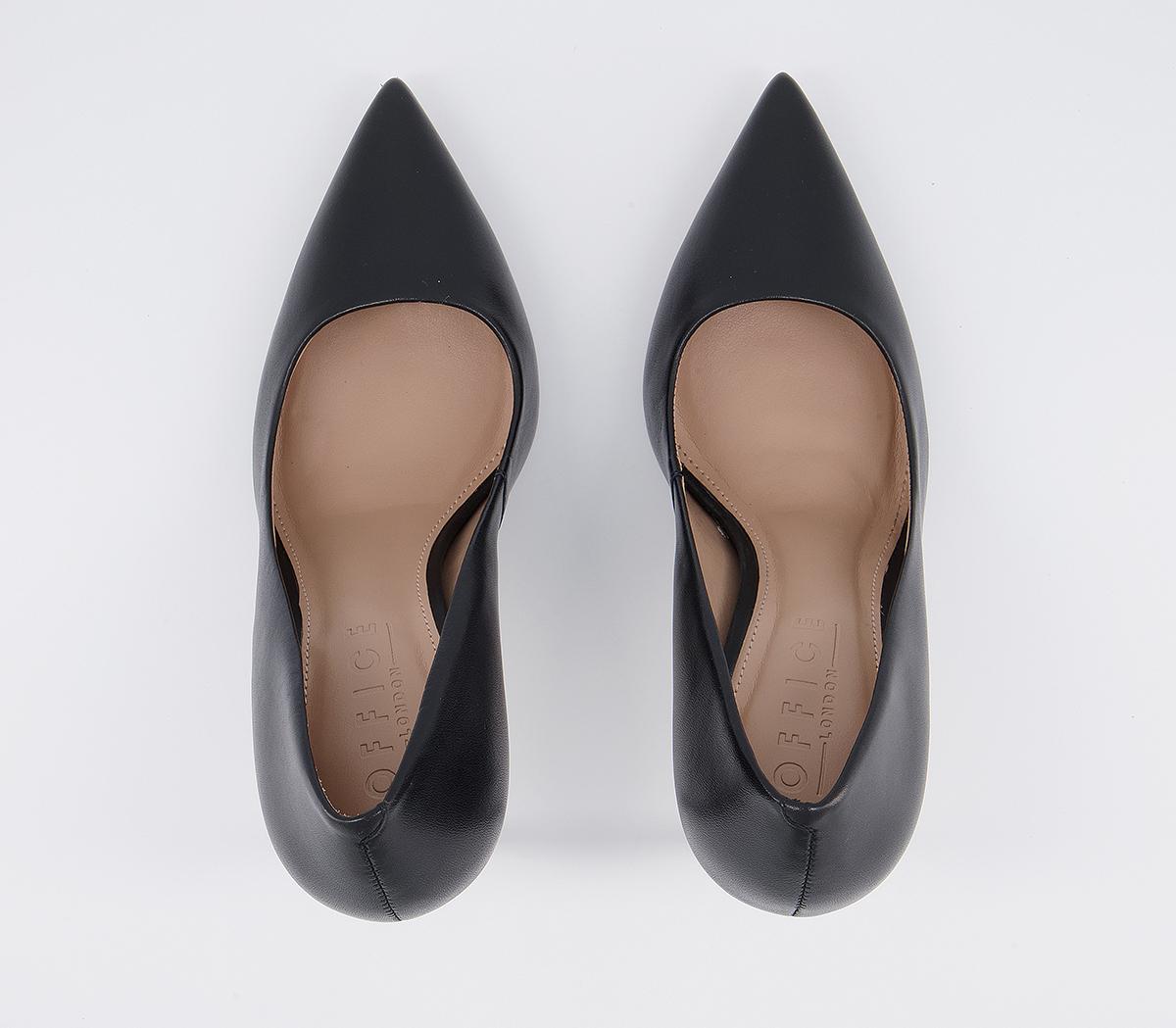 Office Harlem Point Court Heels Black Leather - High Heels