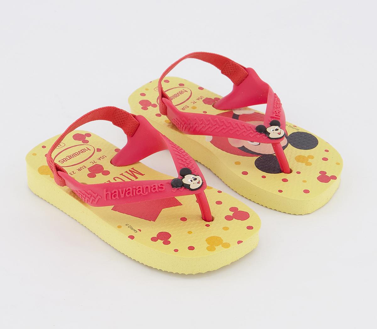  Havaianas  Hav Baby  Sandals  Mickey Disney Lemon Yellow Unisex