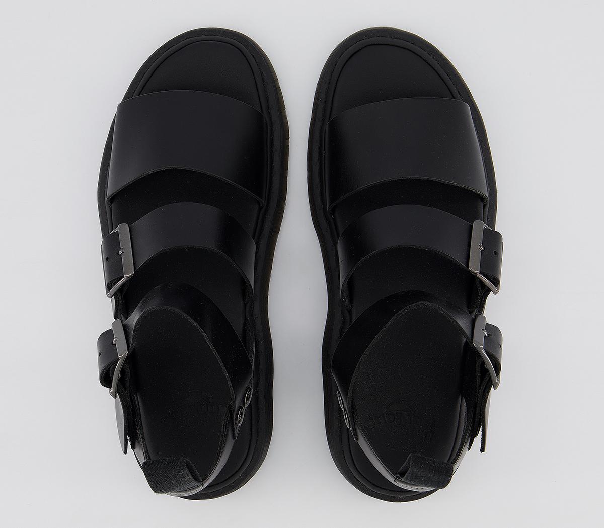 Dr. Martens Gryphon Sandals Black Brando Leather - Men’s Sandals