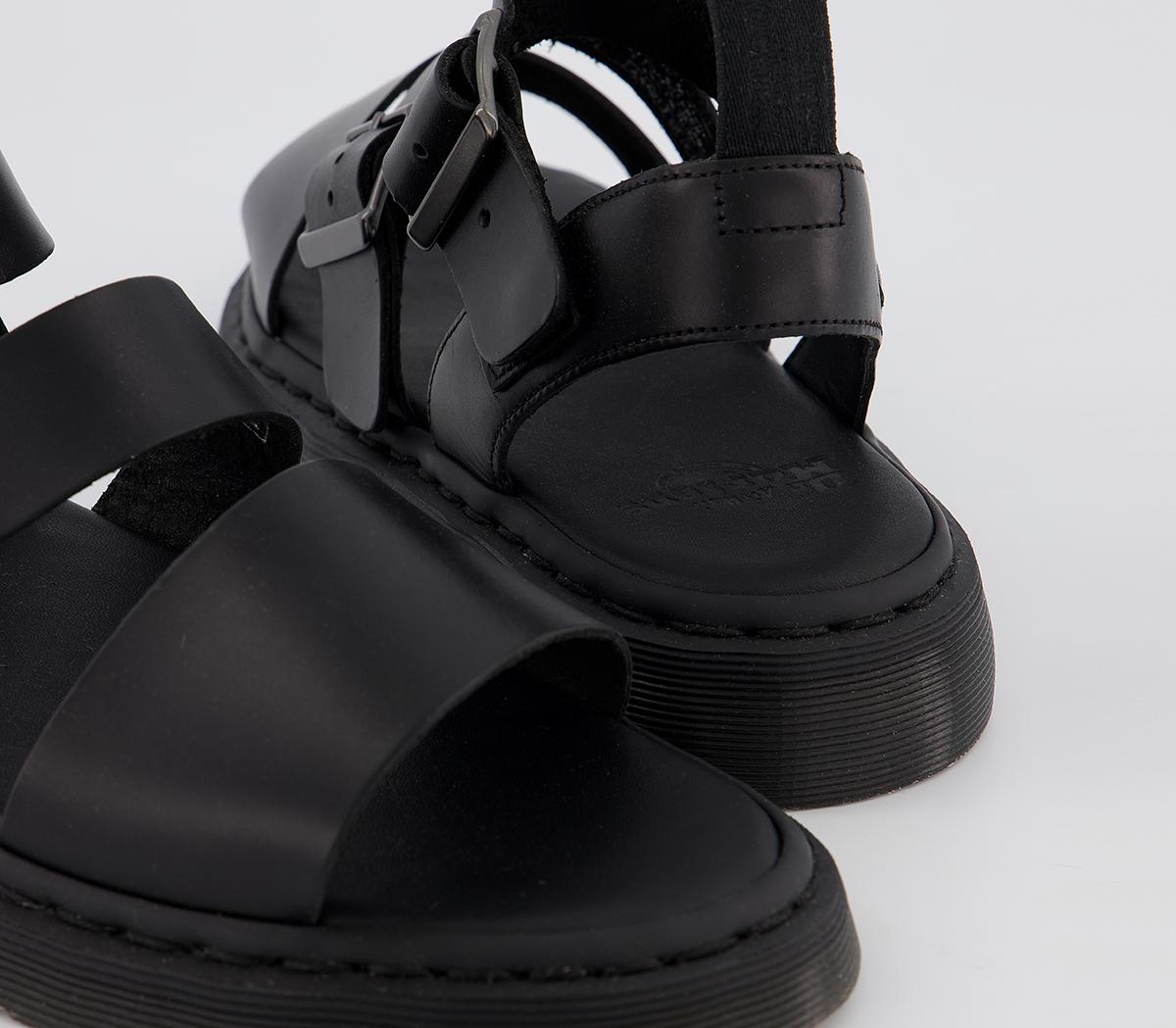 Dr. Martens Gryphon Sandals Black Brando Leather - Men’s Sandals