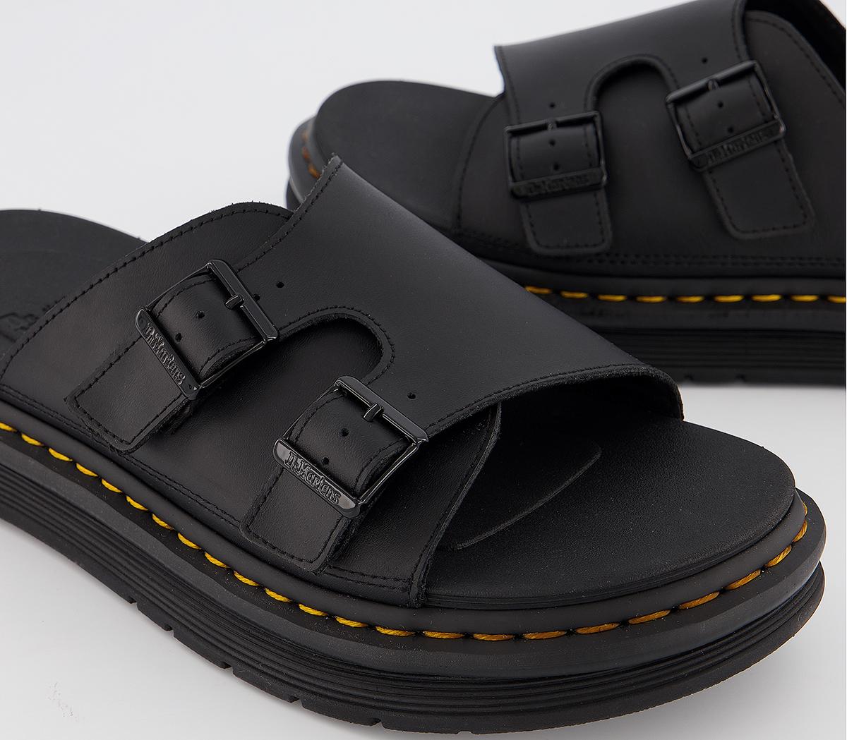 Dr. Martens Dax Sandal Black Hyrdo Leather - Men’s Sandals