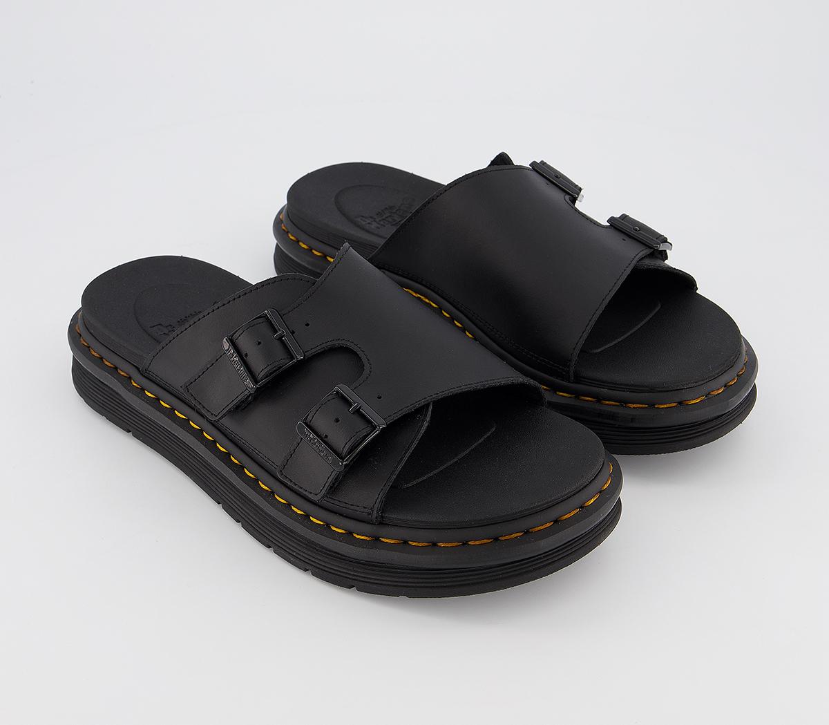 dax men's luxor leather slide sandals