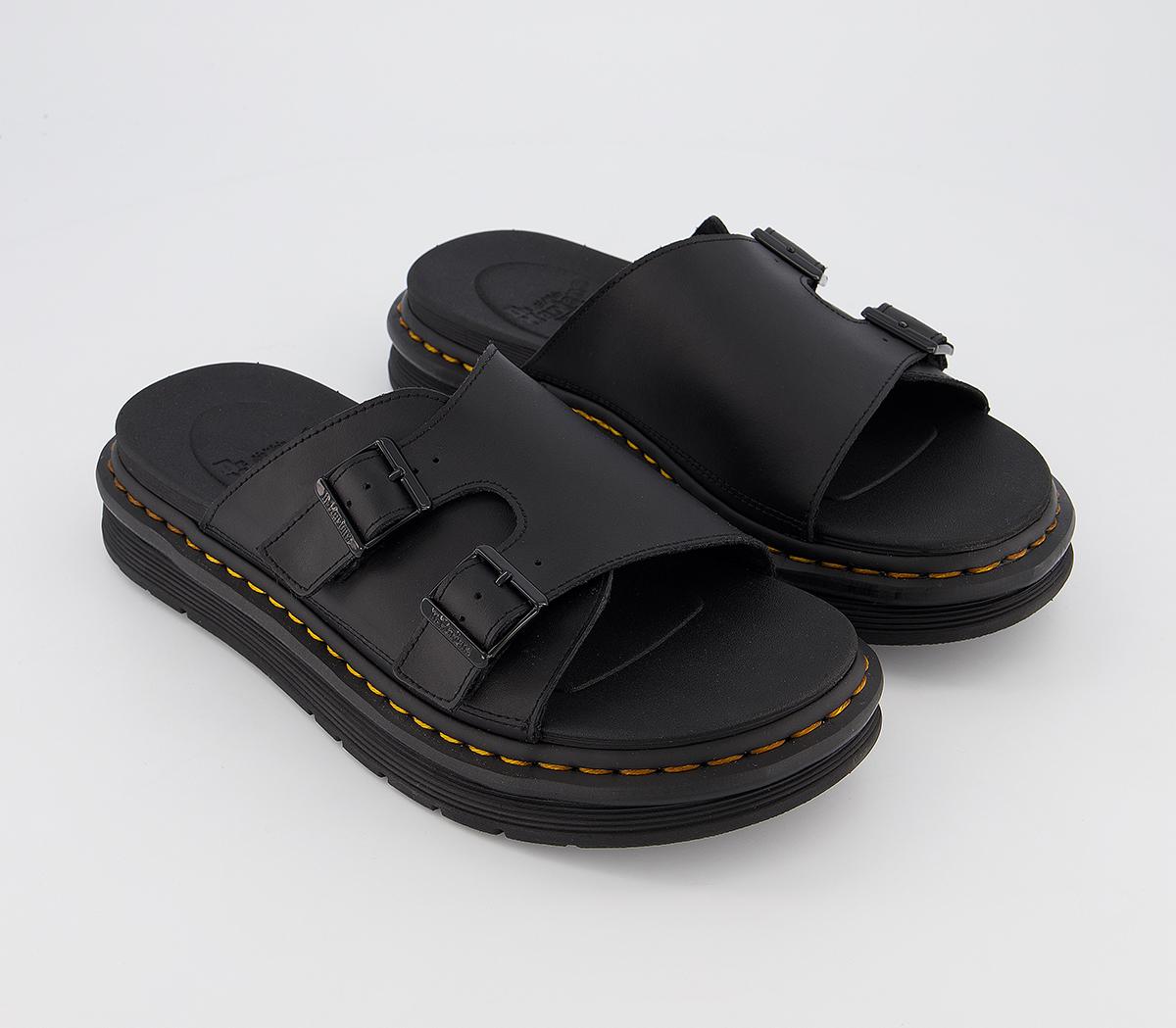 Dr. Martens Dax Sandals Black Hyrdo Leather - Men’s Sandals