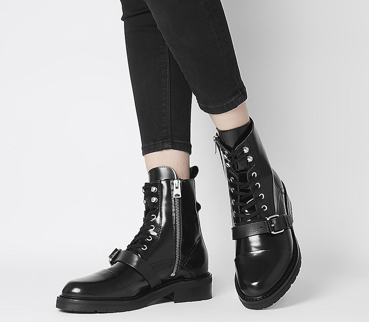 all saints black chelsea boots