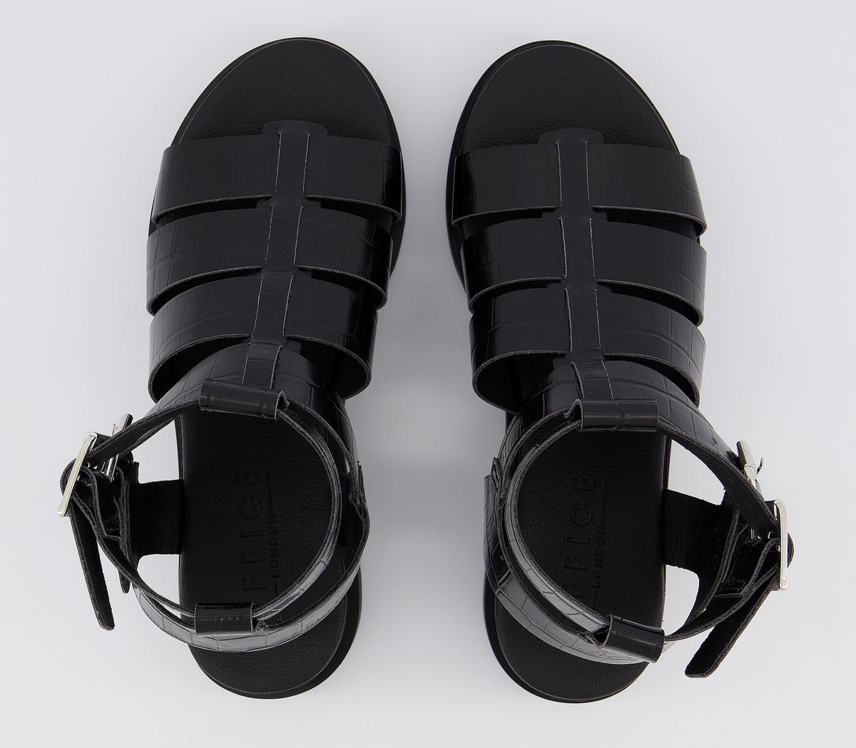 womens chunky leather sandals