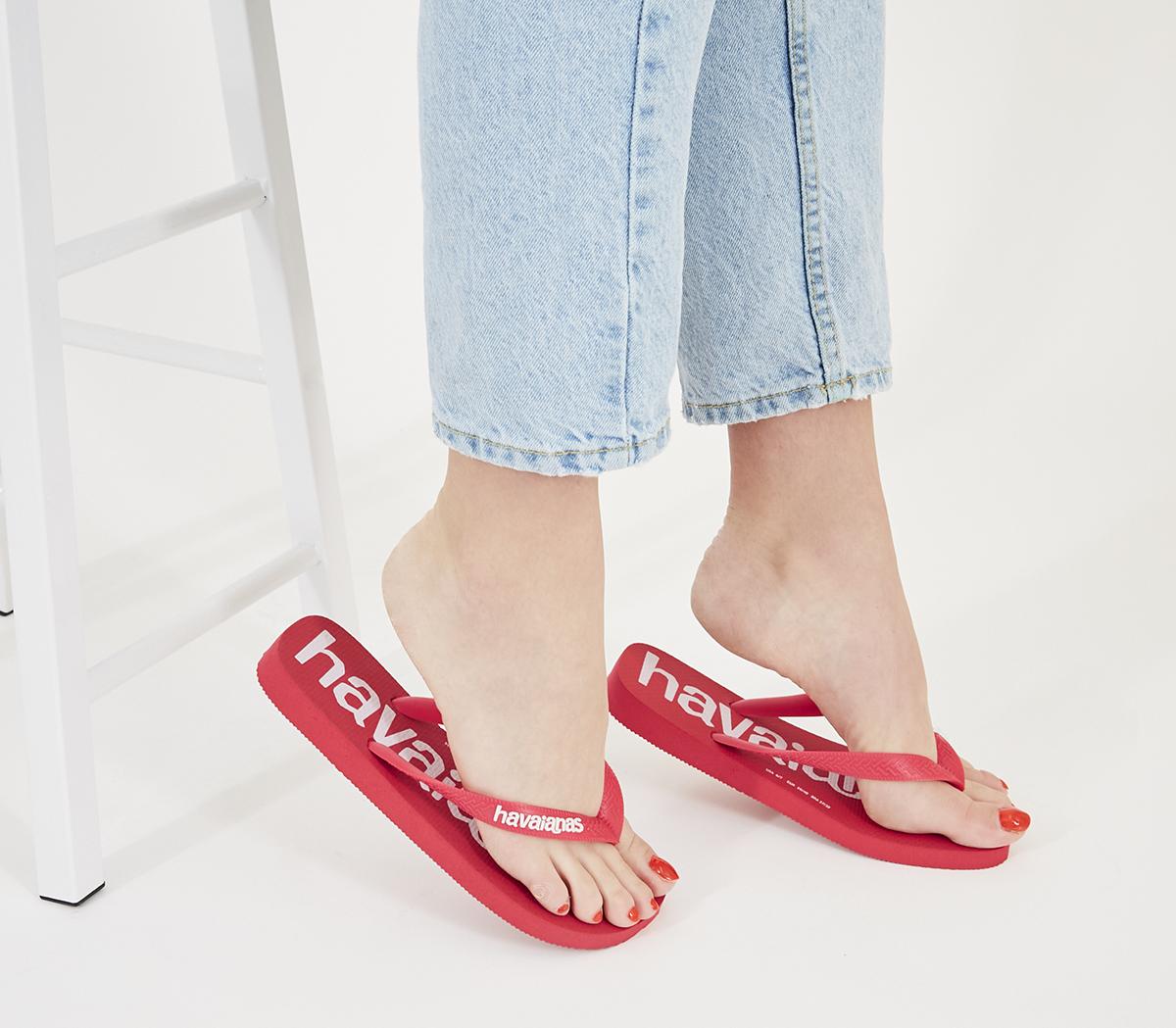 havaianas red flip flops