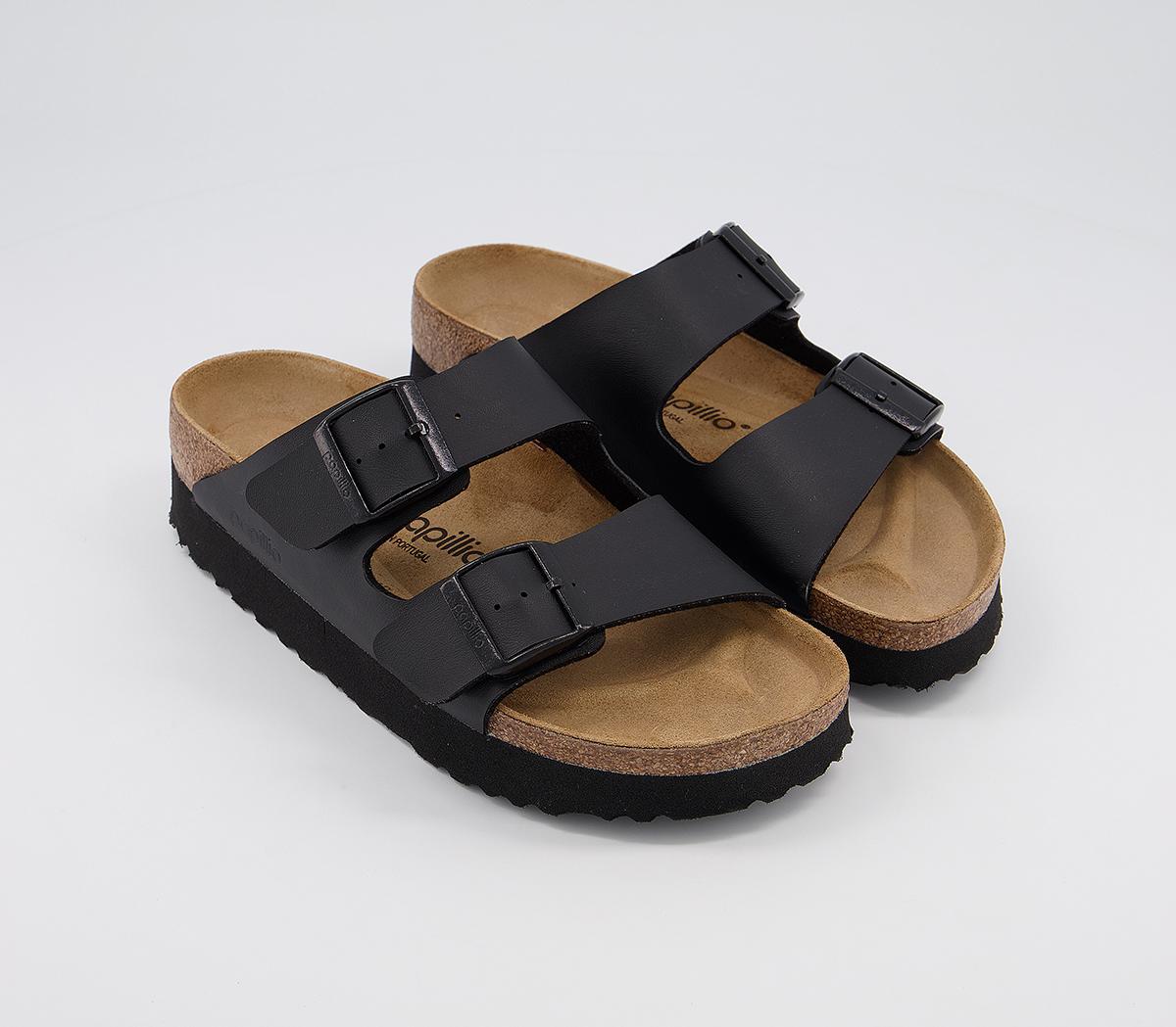 BIRKENSTOCK Papillio Arizona Platform Sandals Black - Sandalen