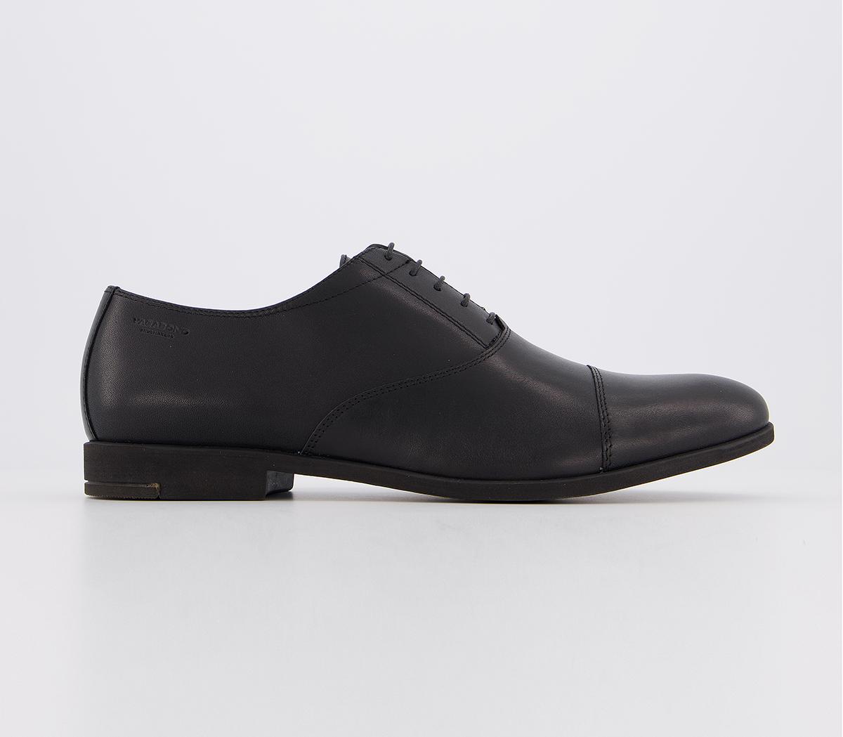 Vagabond Shoemakers Linhope Toe Cap Shoes Black - Men’s Smart Shoes