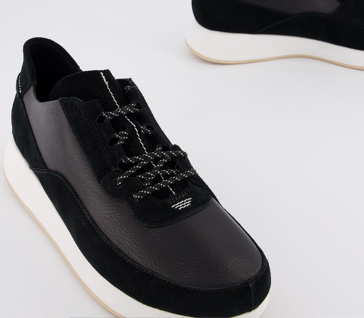 Clarks Originals Kiowa Pace Trainers Black Combi - Casual