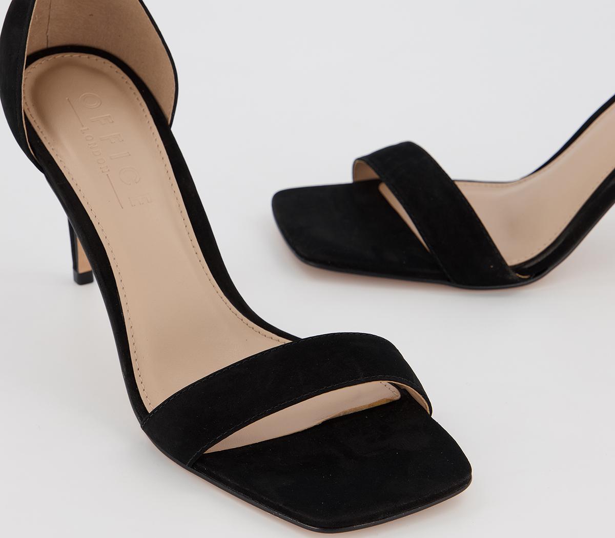 black square heel sandals