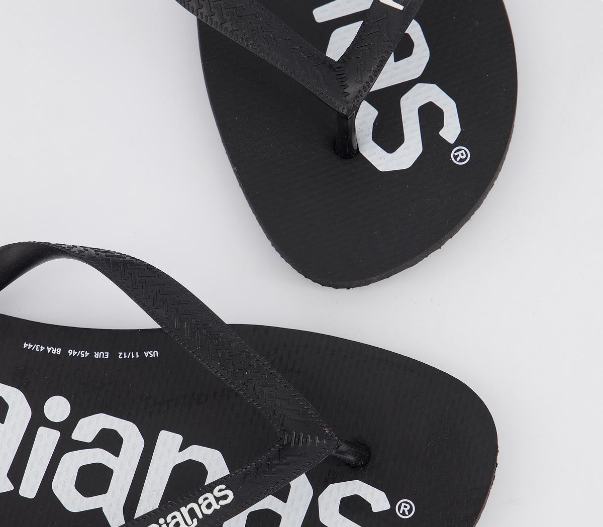 Havaianas Logo Mania Flip Flops Black - Men’s Sandals