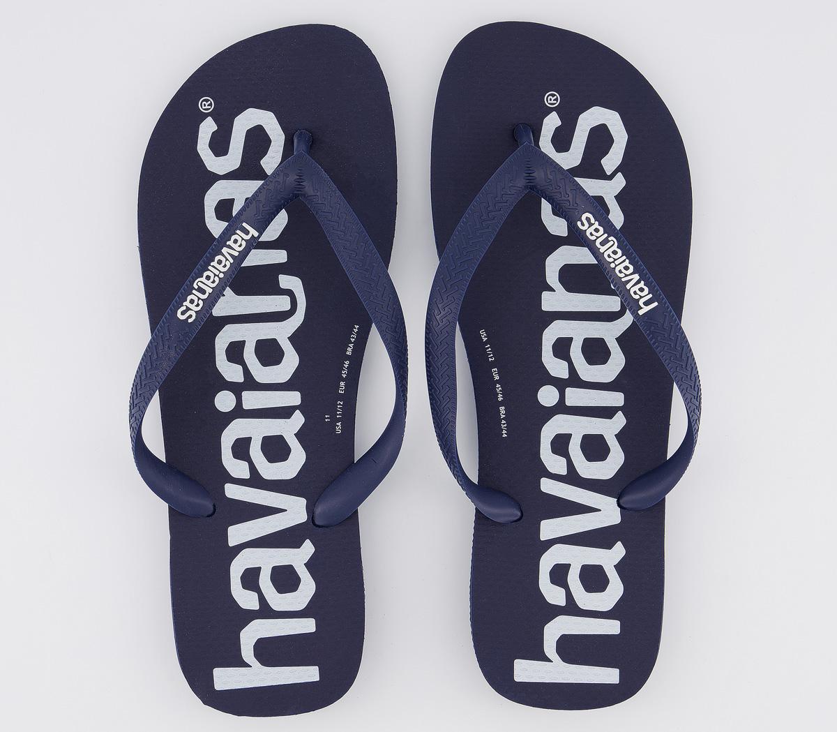 Havaianas Logo Mania Flip Flops Navy - Men’s Sandals