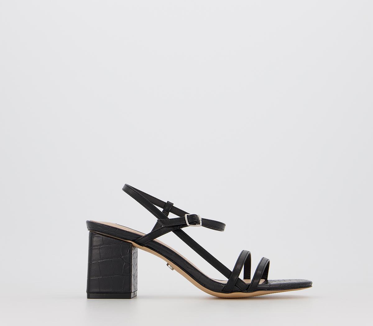 strappy black sandals block heel