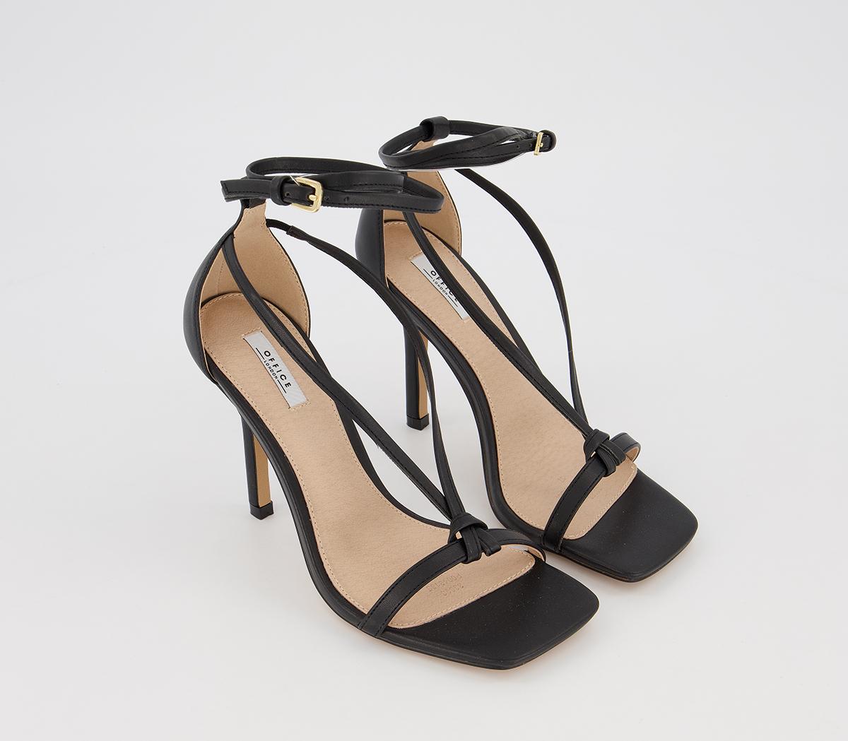 black square heel sandals