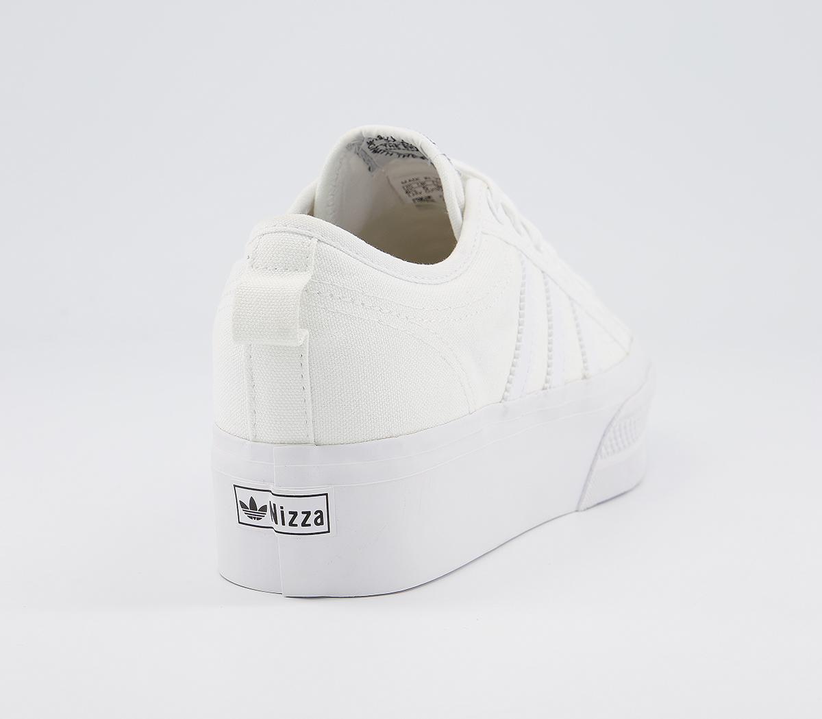 adidas nizza platform off white