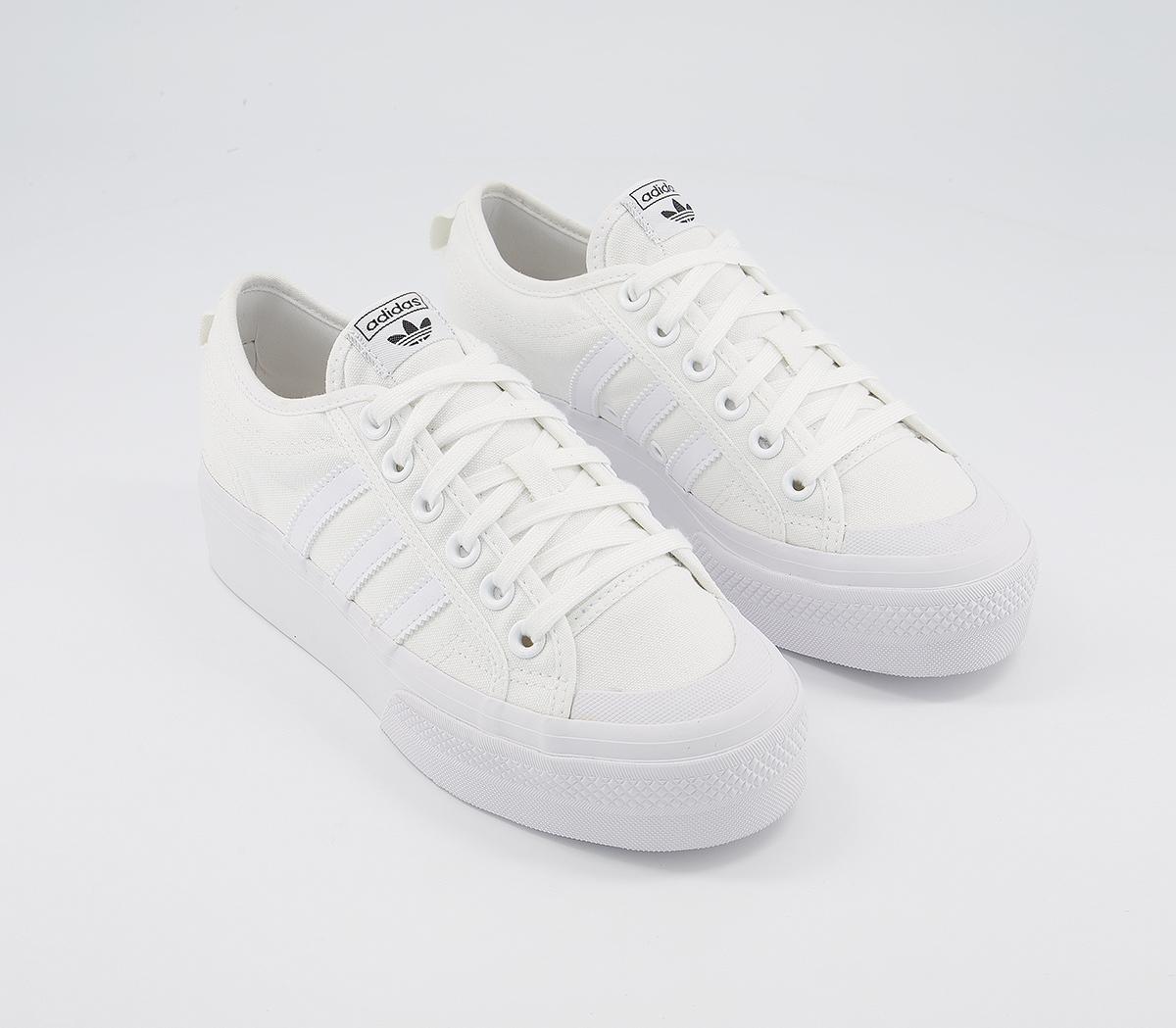 nizza adidas white