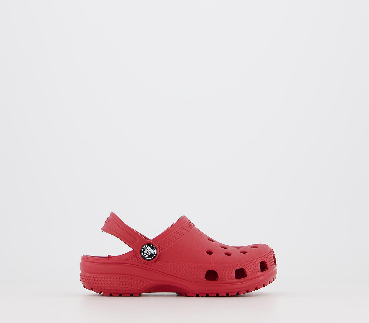kids red crocs