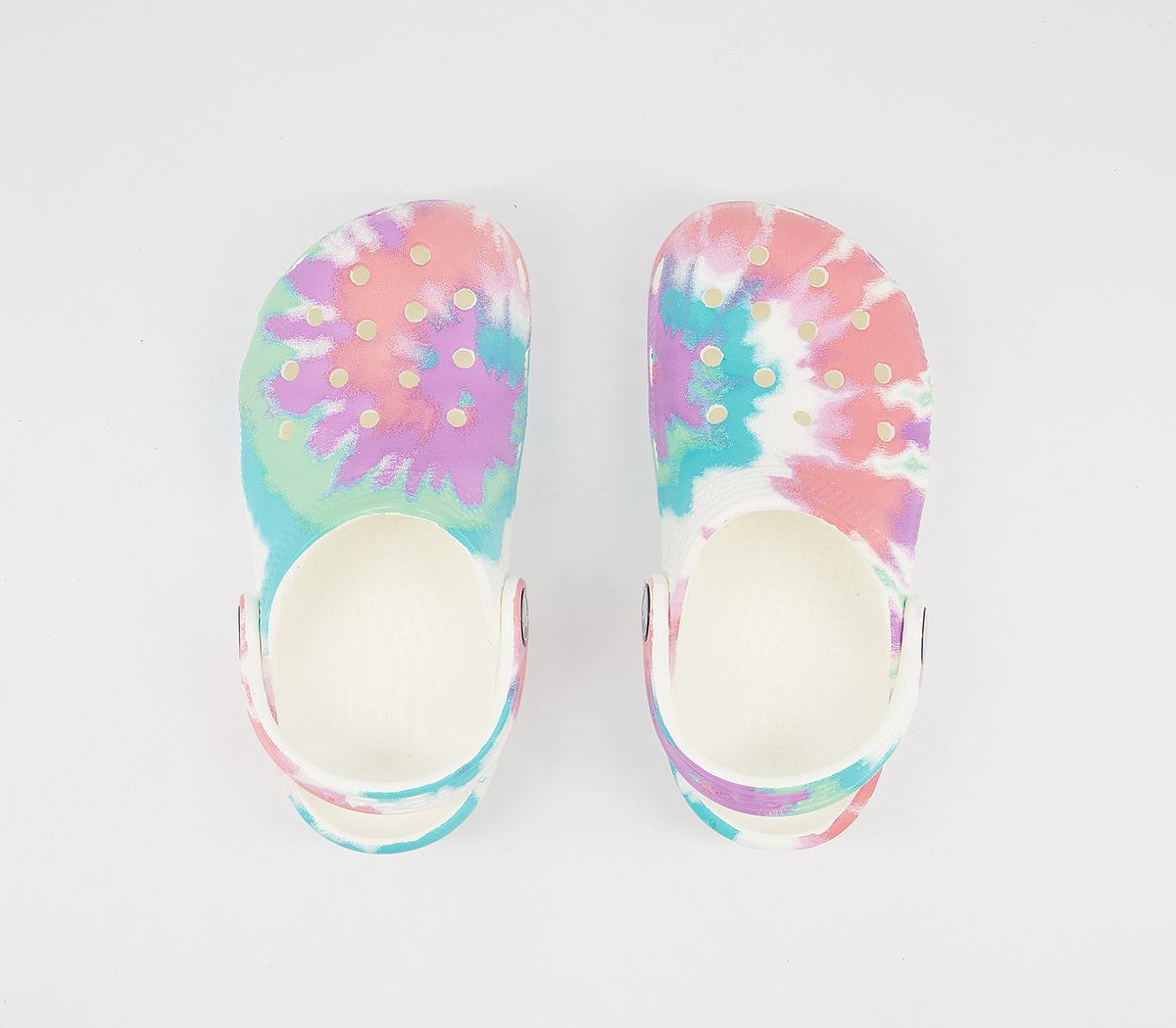 Tie dye crocs kids size 4 Clearance