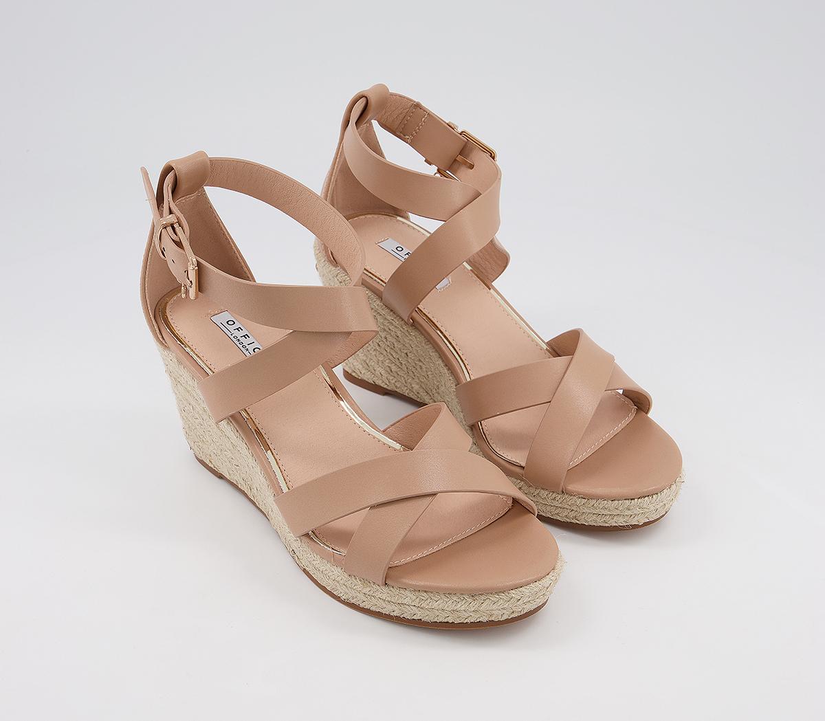 Office Mythos Espadrille Wedges Nude - Wedges