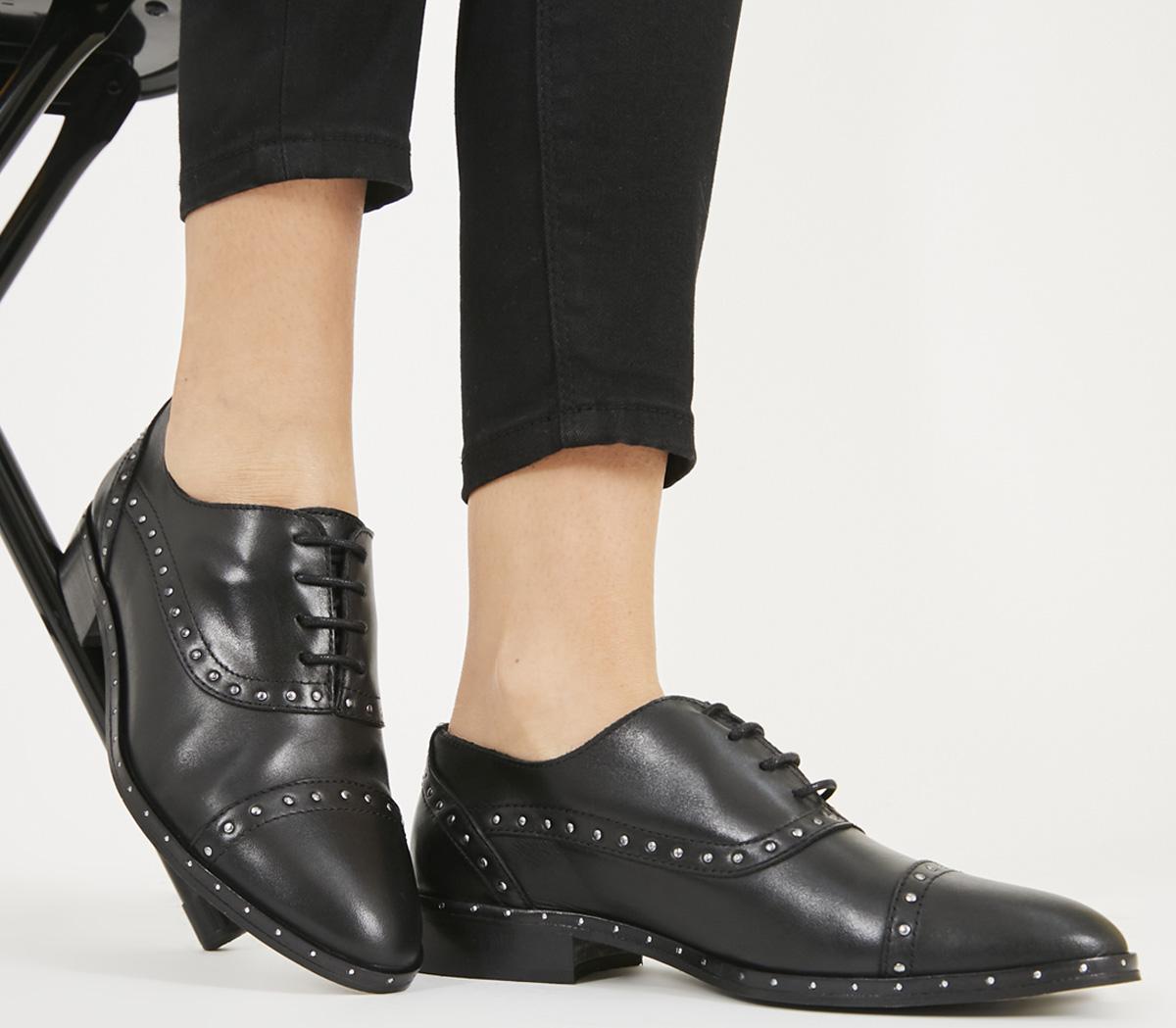 Office Flame- Studded Lace Up Black 