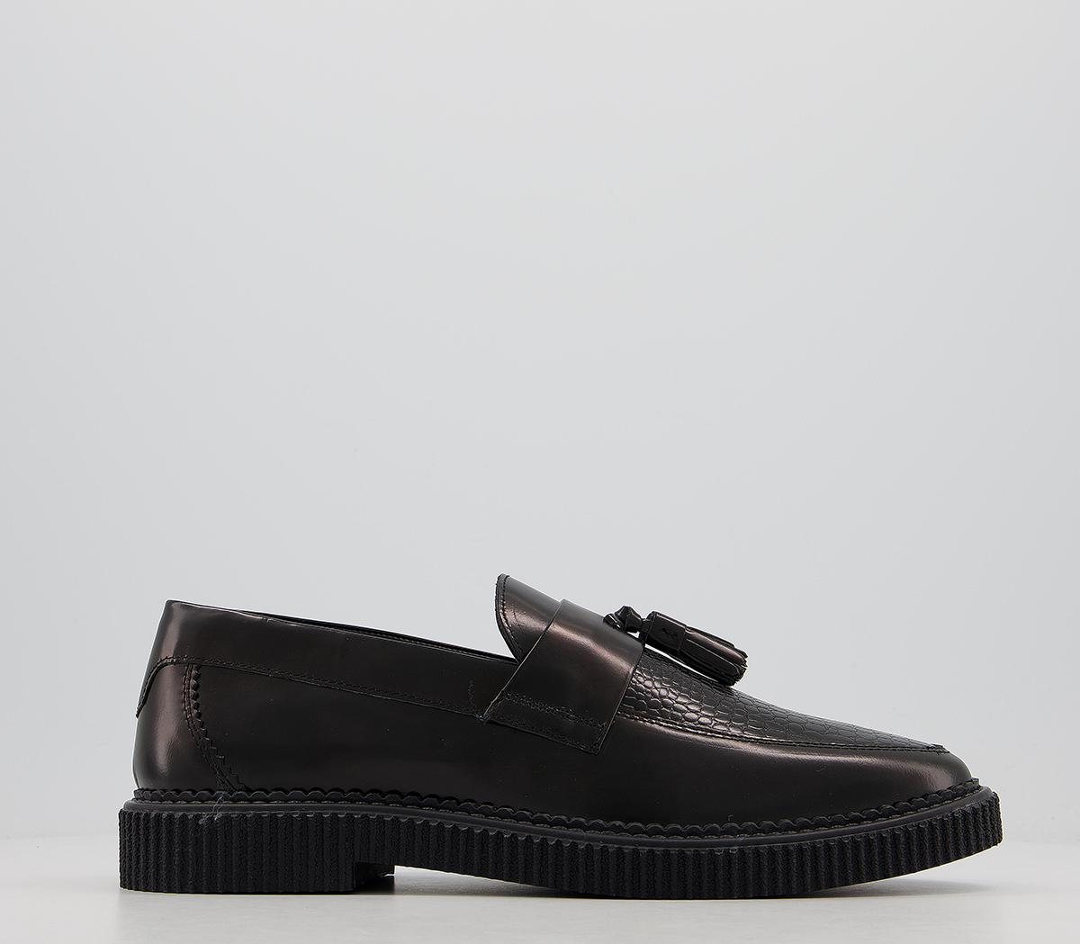 orinoco 2 loafer black hi shine leather